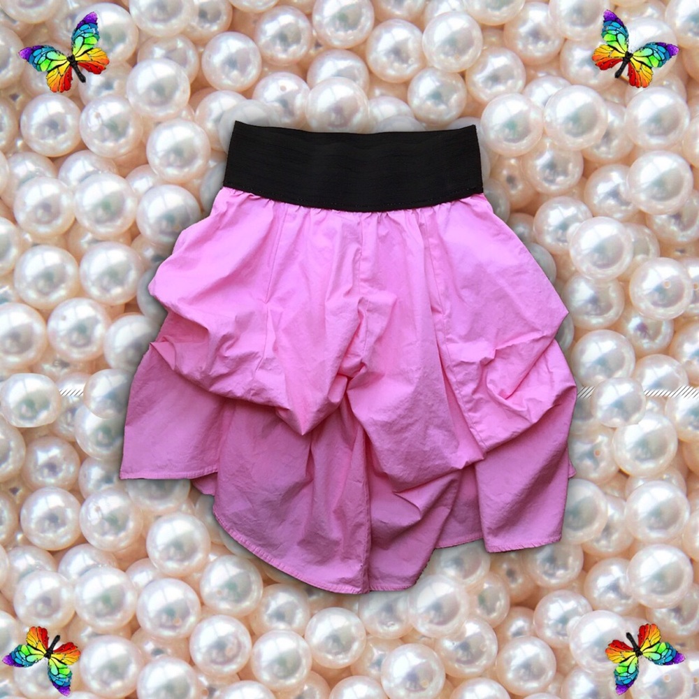 💞👛Y2K era Ruffled Pink Multi Length Skirt👛💞